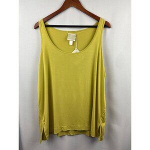 Women’s Wynne Layers Size 1X Mustard Yellow Tank Top